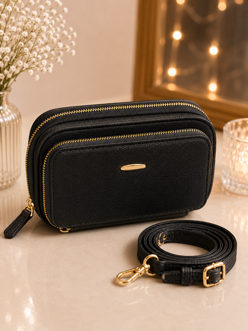 Bolso 3 cierres elegante para cualquier ocasión
