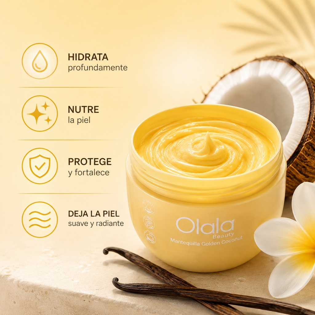 Mantequilla corporal Olala Beauty - Golden Cononut 💛